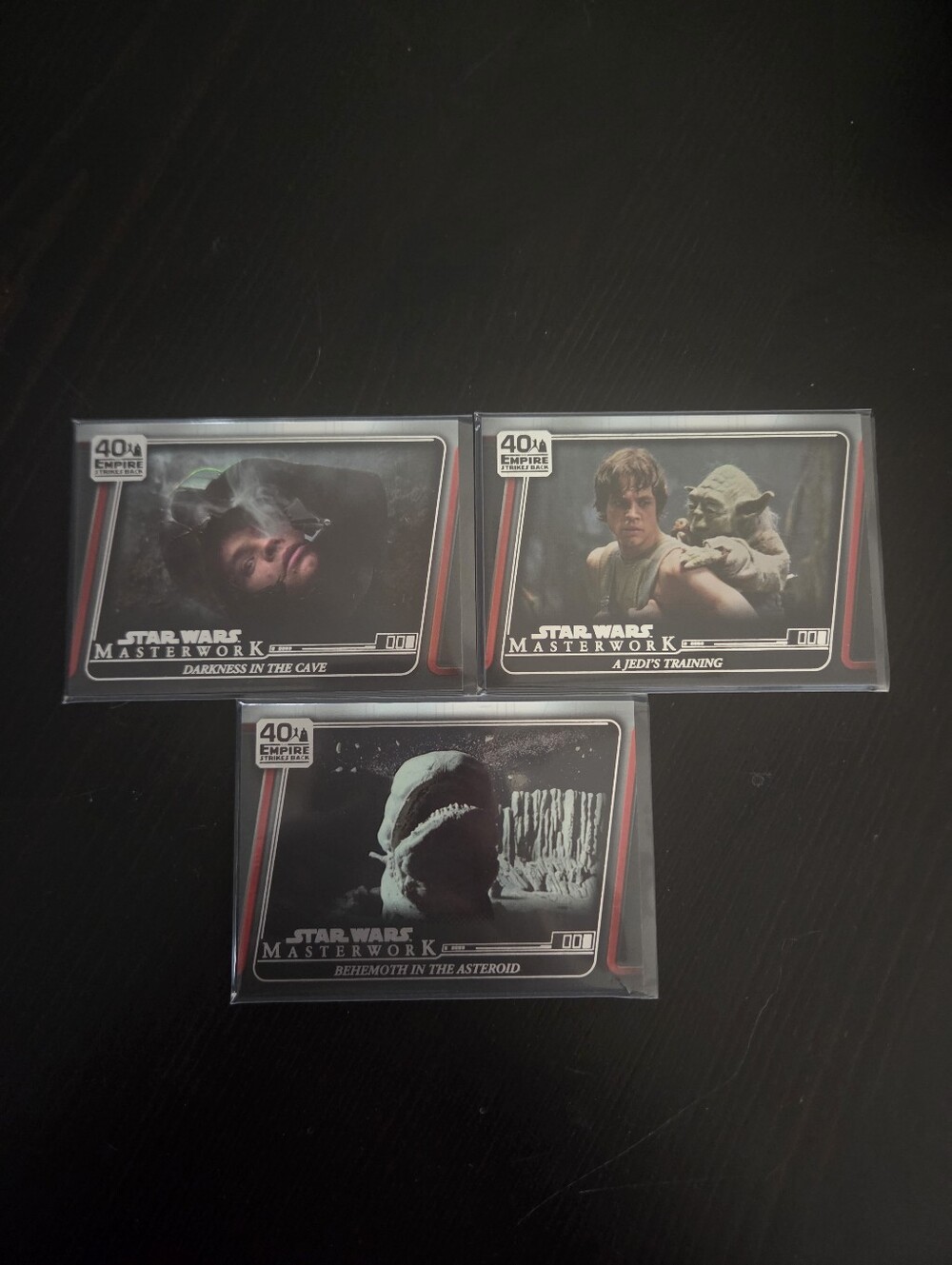 Star Wars Masterwork 40th Anniversary Numbered Trading Cards Luke & Yoda